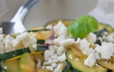 Ein köstliches und einfaches Rezept für Zucchinigemüse
