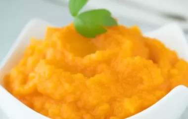Ein köstliches und gesundes Karotten-Apfel-Püree-Rezept