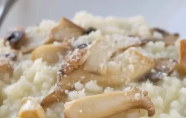 Ein köstliches und herbstliches Pilz-Risotto voller Aromen