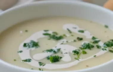 Eine köstliche Suppe mit einer interessanten Kombination aus Senf und Honig.