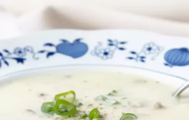 Eine köstliche und cremige Champignon-Suppe für kalte Tage