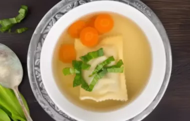 Eine leckere und einfache Suppe mit frischen Frühlingsaromen