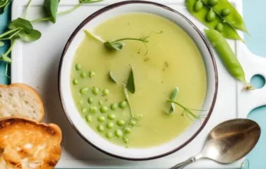 Eine leichte und cremige Suppe, perfekt für den Frühling