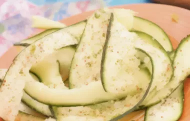 Einfacher Zucchinisalat