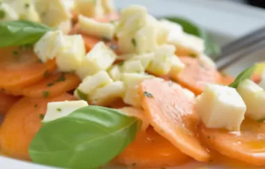Einfaches Rezept für einen erfrischenden Karotten-Mozzarella-Salat