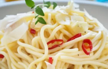 Einfaches und leckeres Rezept für Spaghetti mit Knoblauch