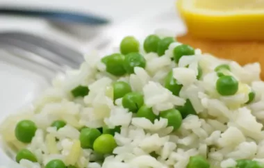 Erbsen-Reis - Ein einfaches und leckeres Gericht