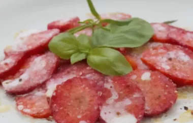 Erdbeer Carpaccio