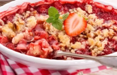 Erdbeer-Crumble - Ein fruchtiger Genuss mit knuspriger Haube