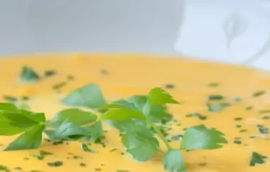 Erfrischende Karottensuppe mit einem Hauch von Minze