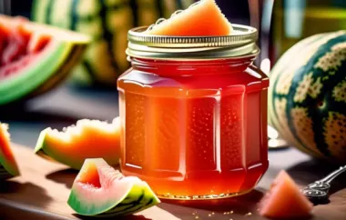 Erfrischende Marmelade mit einem Hauch von Sekt