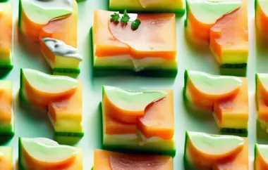 Erfrischende Melonen-Creme-Schnitten für den Sommer