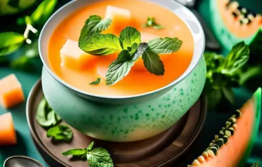 Erfrischende Melonensuppe mit Minze