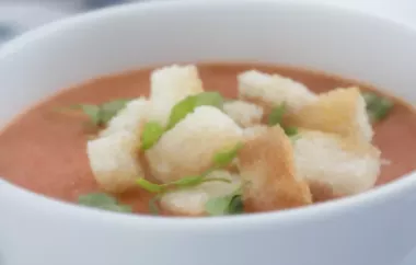 Erfrischende Tomaten-Joghurt-Suppe - Eine köstliche, kühlende Suppe für heiße Tage