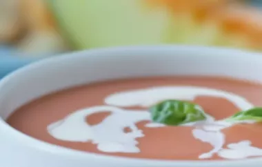 Erfrischende Tomaten-Melonen-Suppe