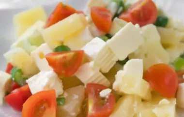 Erfrischender Ananas Feta Salat für heiße Sommertage