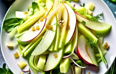 Erfrischender Apfel-Lauch-Salat mit einem Hauch von Zitrone und Honig
