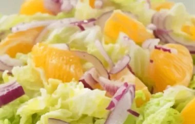Erfrischender Chinakohl-Mandarinen-Salat