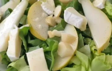 Erfrischender Endivien-Birnen-Salat mit Walnüssen und Honig-Senf-Dressing