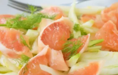 Erfrischender Fenchel-Grapefruit-Salat mit Honig-Senf-Dressing