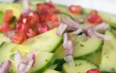 Erfrischender Granatapfel-Gurken-Salat