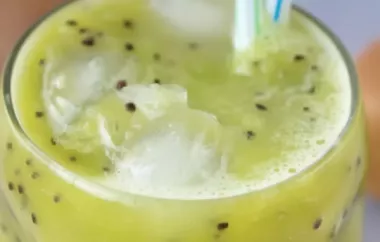 Erfrischender Gurken-Kiwi Smoothie für heiße Tage