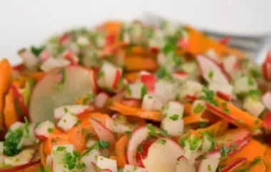 Erfrischender Karotten-Kerbel-Salat mit Zitronendressing