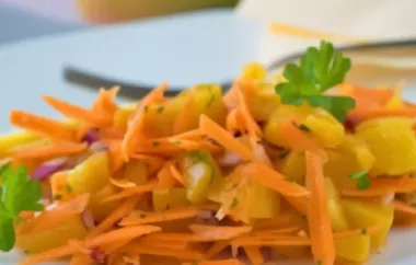 Erfrischender Karotten-Mango-Salat mit Limetten-Dressing