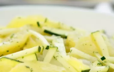 Erfrischender Kartoffel-Zucchini-Salat mit leichtem Dressing