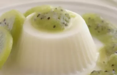 Erfrischender Kiwi Pana Cotta