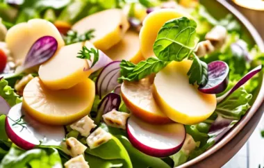 Erfrischender Matjes-Salat mit Äpfeln und Zwiebeln