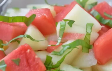 Erfrischender Melonensalat für den Sommer