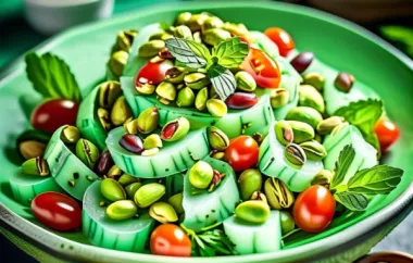 Erfrischender Minze-Pistazien-Salat mit frischen Zutaten und orientalischem Flair