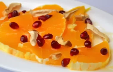 Erfrischender Orangen Granatapfel Salat mit einem Hauch von Minze