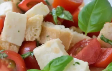 Erfrischender Salat mit Mozzarella und Tomaten