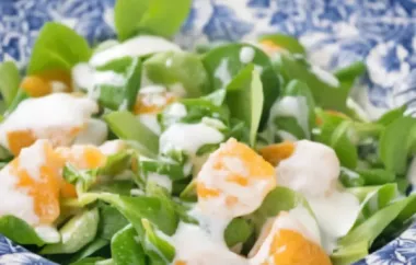 Erfrischender Salat mit Vogerlsalat und Orangen