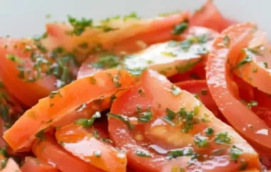 Erfrischender Tomaten-Petersilien-Salat mit einer mediterranen Note