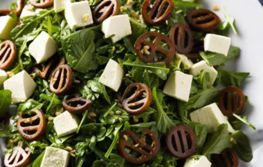 Erfrischender Topinambur-Salat mit Rucola und Walnüssen
