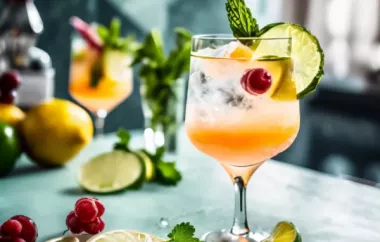 Erfrischender Trauben-Cocktail