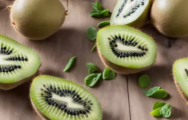 Erfrischender Trauben-Kiwi-Traum: Eine fruchtige Köstlichkeit für den Sommer