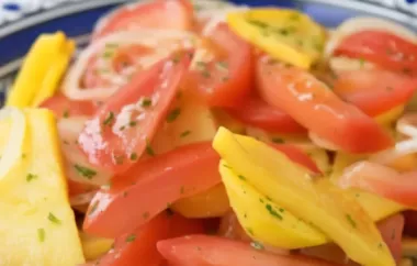 Erfrischender und aromatischer griechischer Tomatensalat