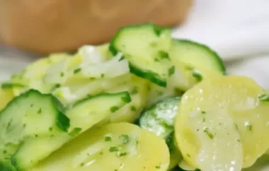 Erfrischender und leichter Gurken-Kartoffel-Salat
