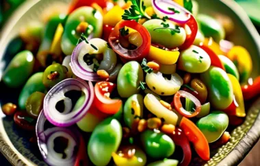 Erfrischender Yambohnen Salat mit würziger Vinaigrette
