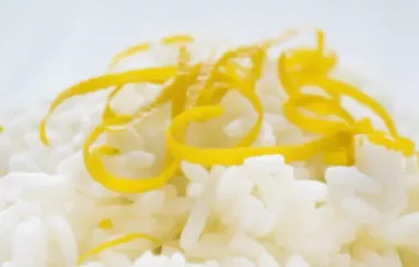 Erfrischender Zitrus Reis mit einem Hauch von Sommer