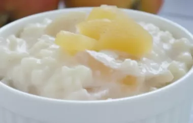 Erfrischendes Dessert: Kalter Apfel-Milch-Reis