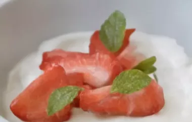 Erfrischendes Erdbeer-Topfen-Dessert