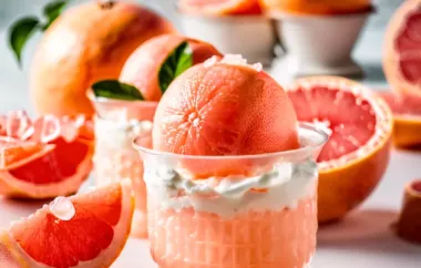 Erfrischendes Grapefruit-Eis - Das perfekte Sommerdessert
