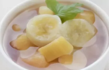 Erfrischendes Rhabarber Bananen Kompott Rezept