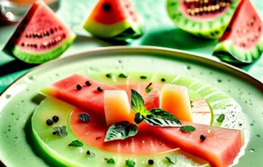 Erfrischendes und leichtes Melonen-Carpaccio Rezept