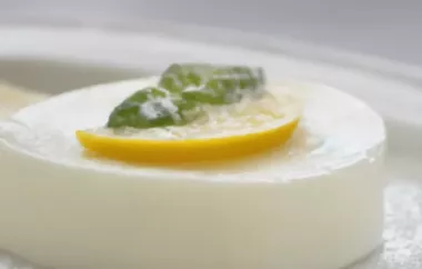 Erfrischendes Zitronen Panna Cotta Rezept